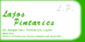 lajos pintarics business card